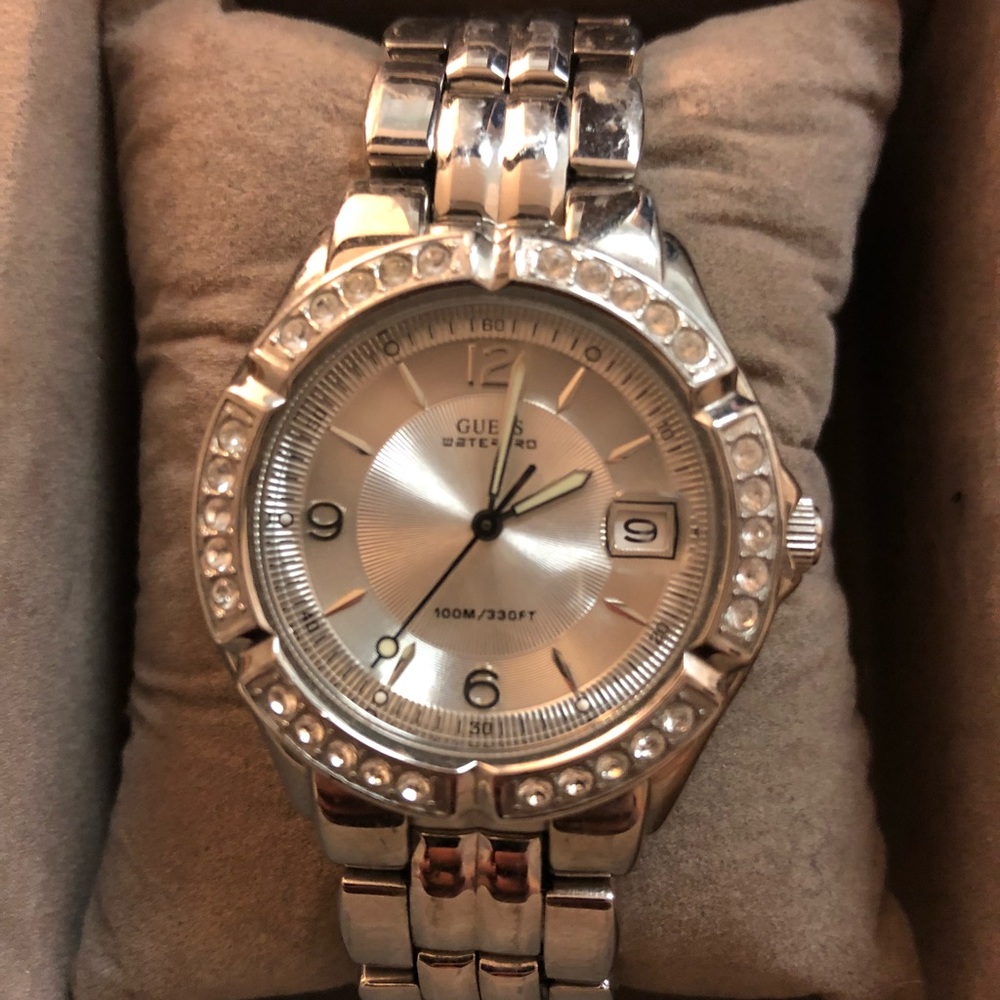 Guess Waterproof Swarovski Crystal Timepiece